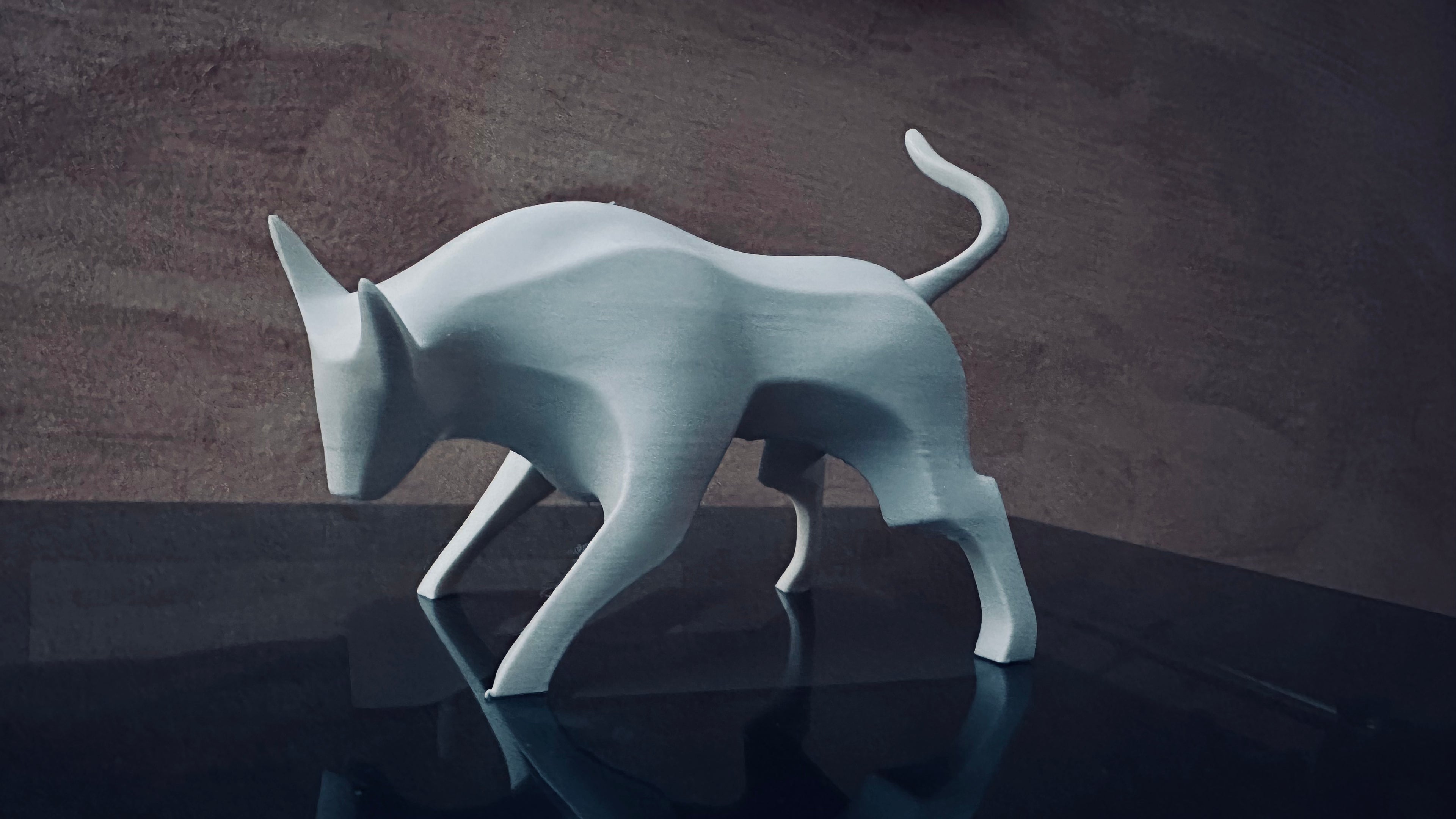 Modern Bull Sculpture