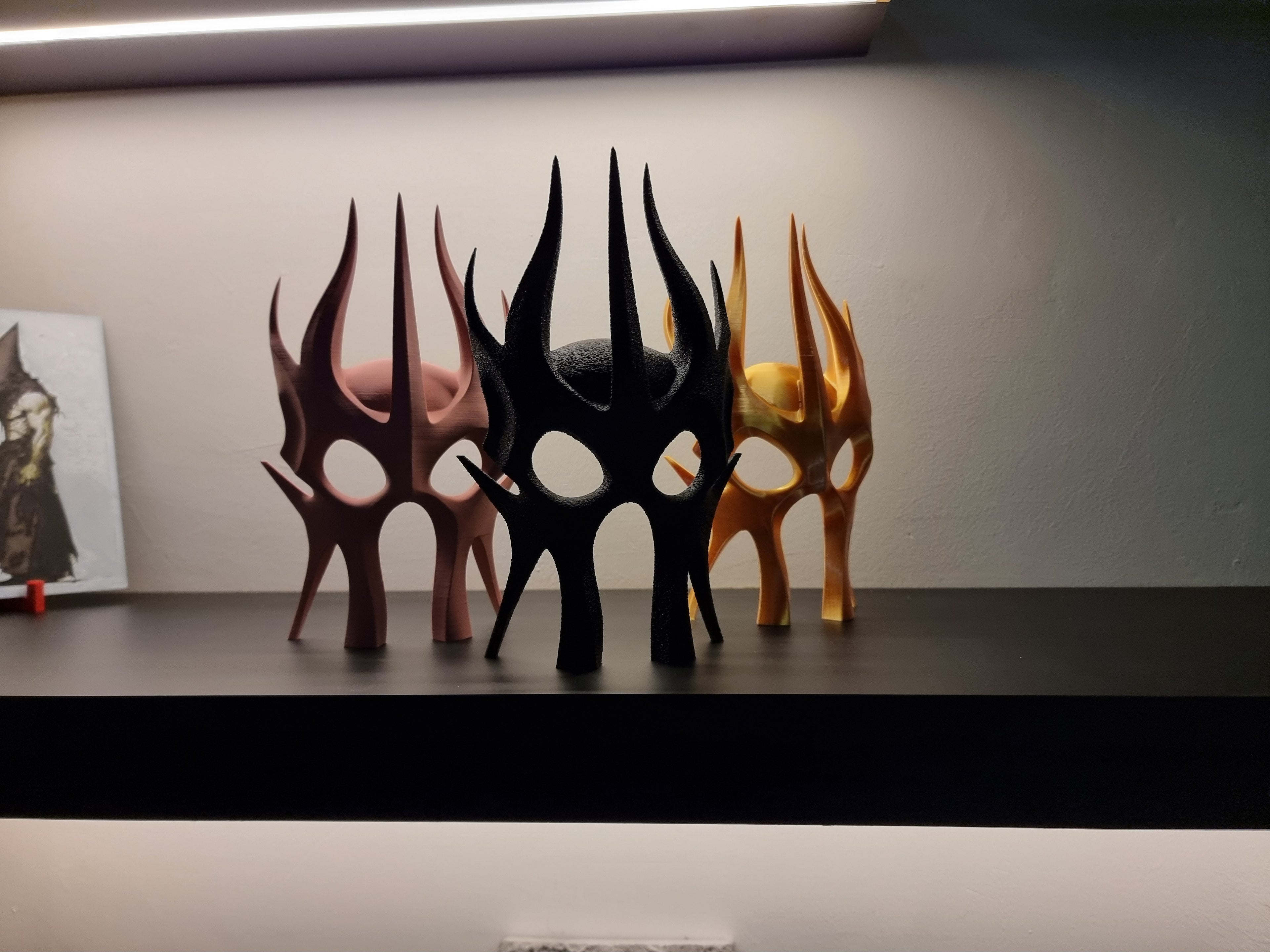 Abstract Mask Sculpture