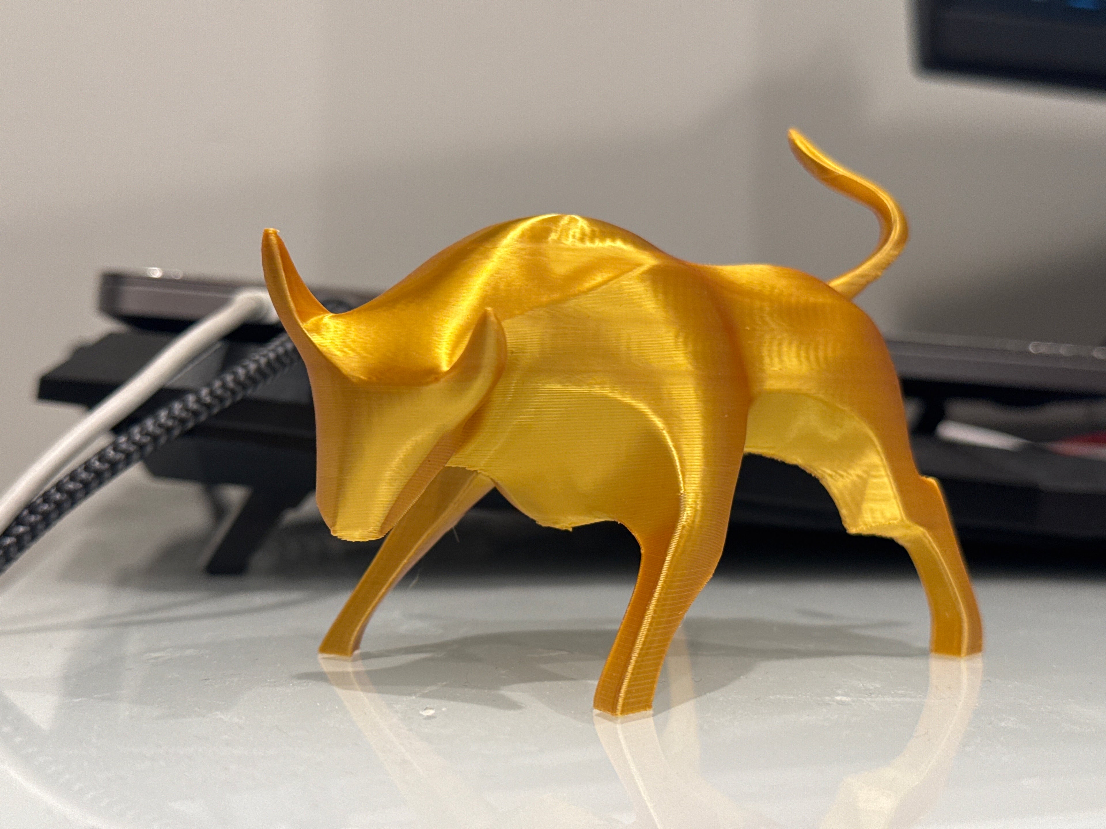 Modern Bull Sculpture
