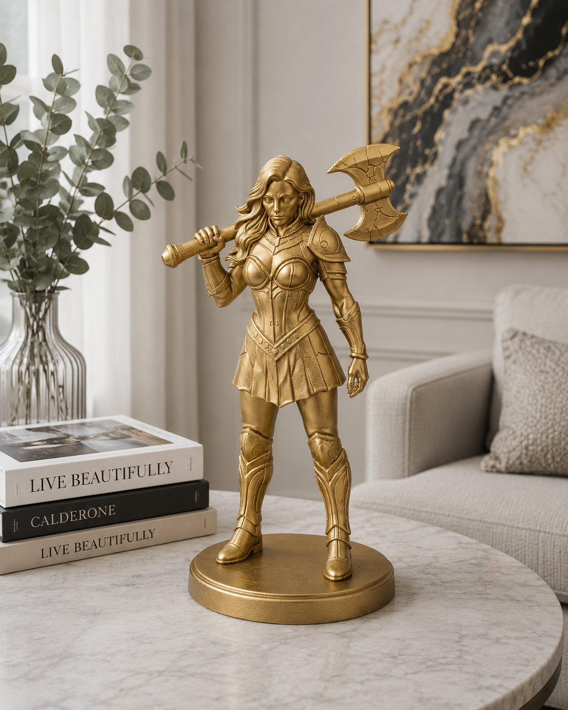Female Warrior Statue