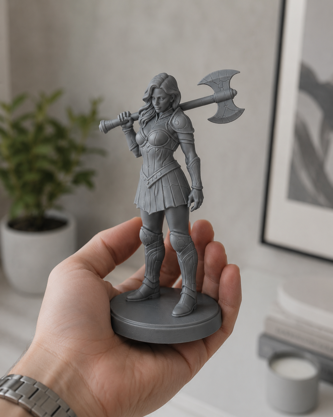 Female Warrior Statue