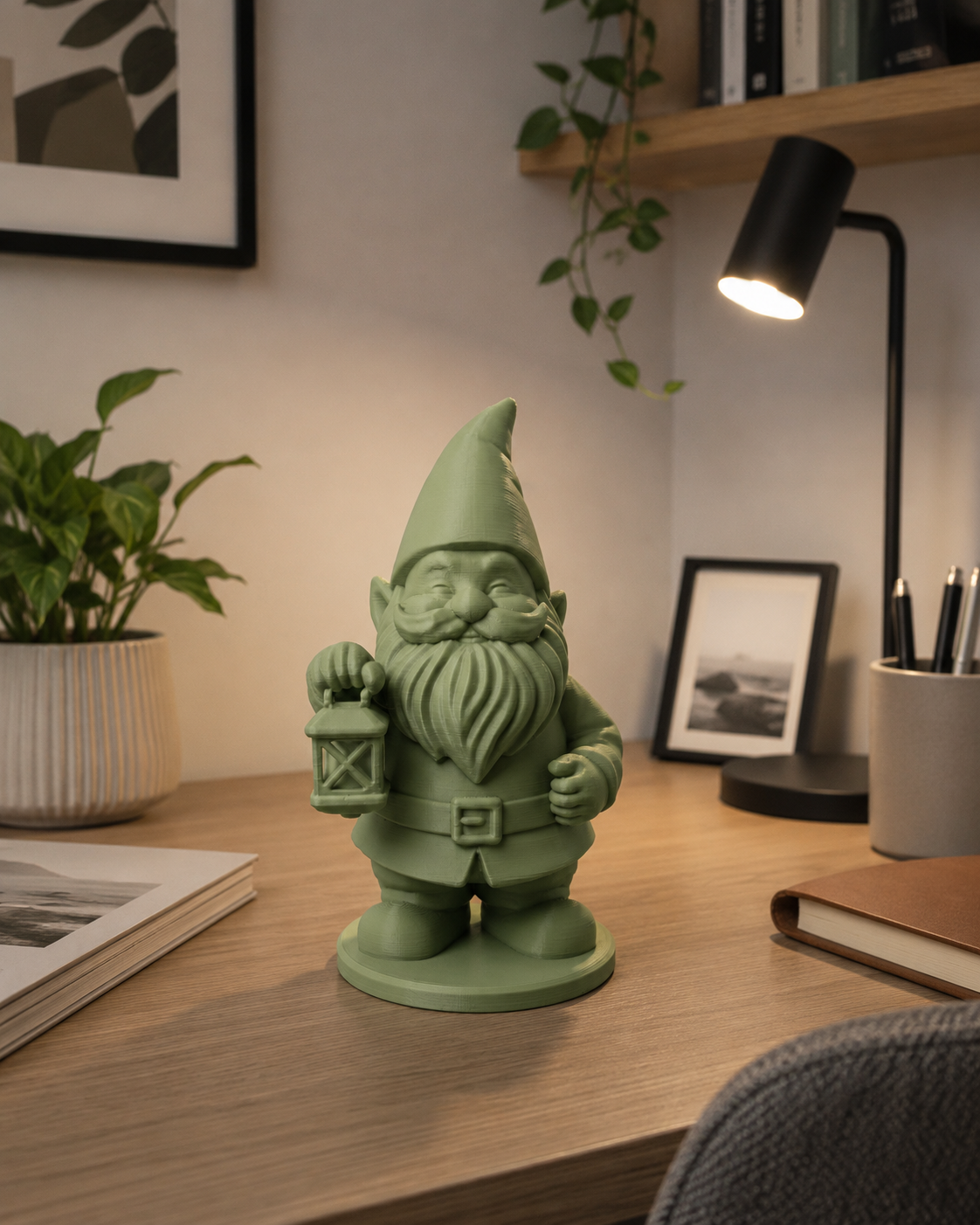 Cozy Lantern Gnome