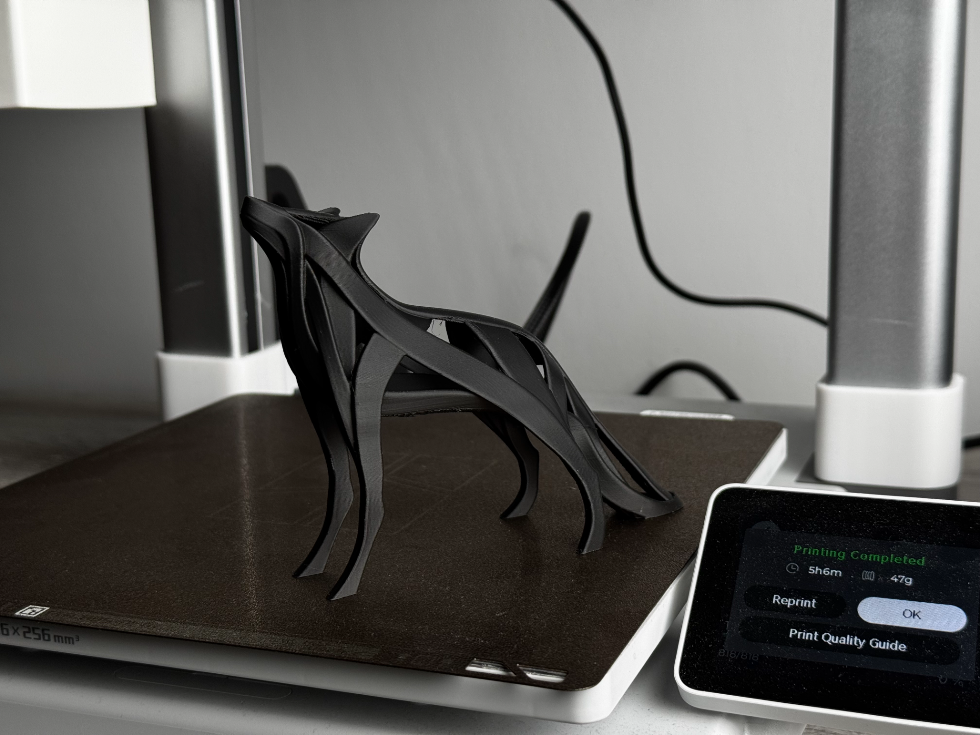 Modern Wolf Sculpture