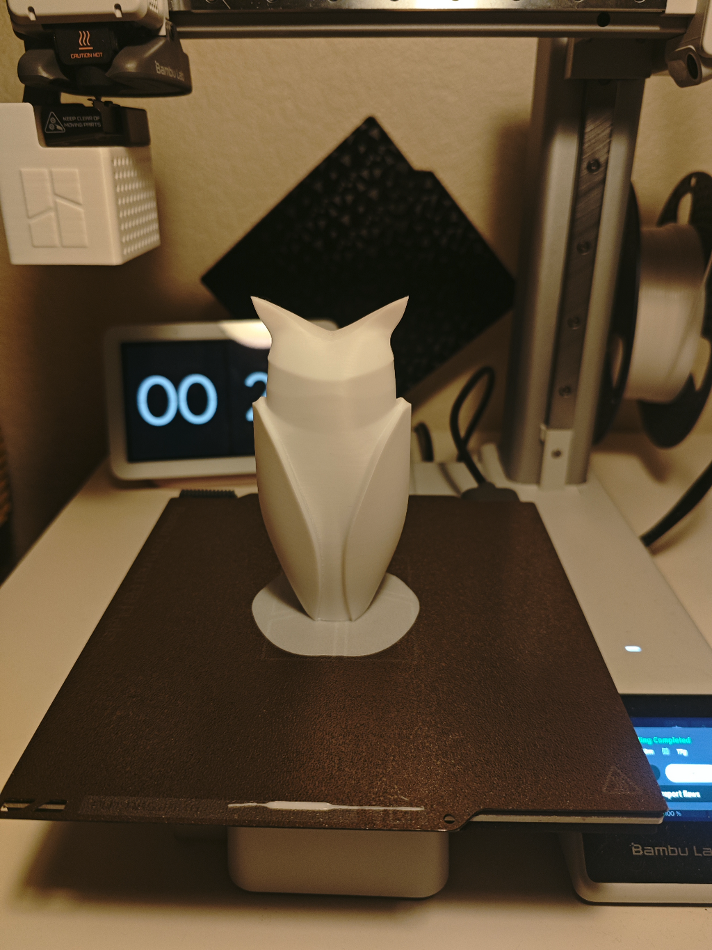 Minimalist Owl Sculpture