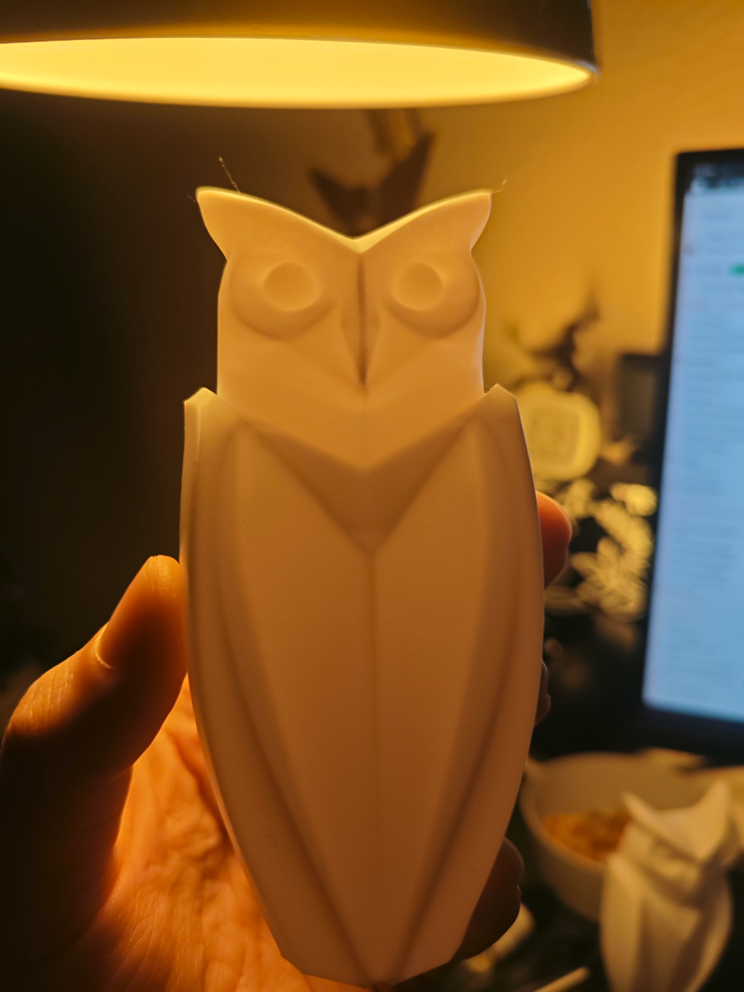 Minimalist Owl Sculpture
