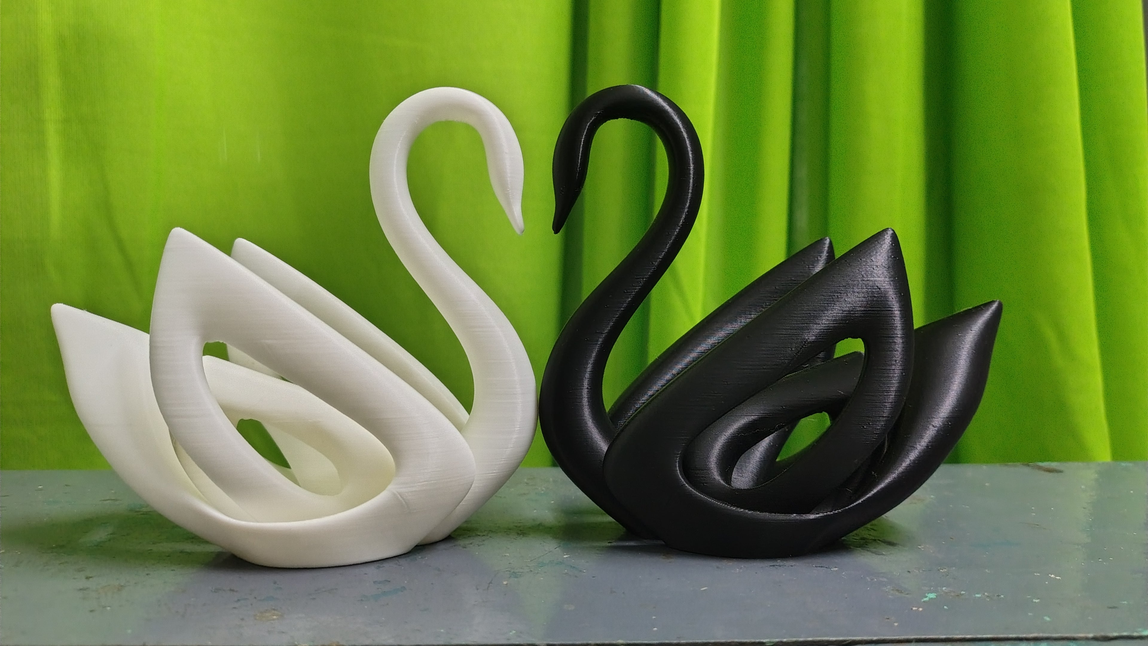 Modern Swan Sculpture