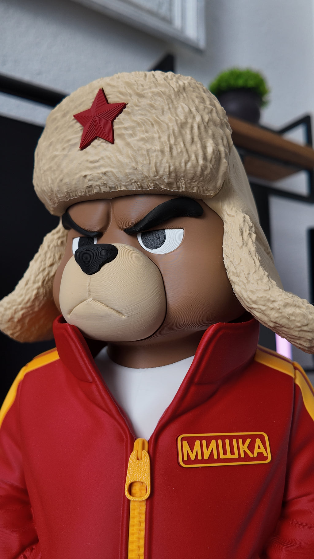 Angry Bear Figurine, Russian Bear Statue