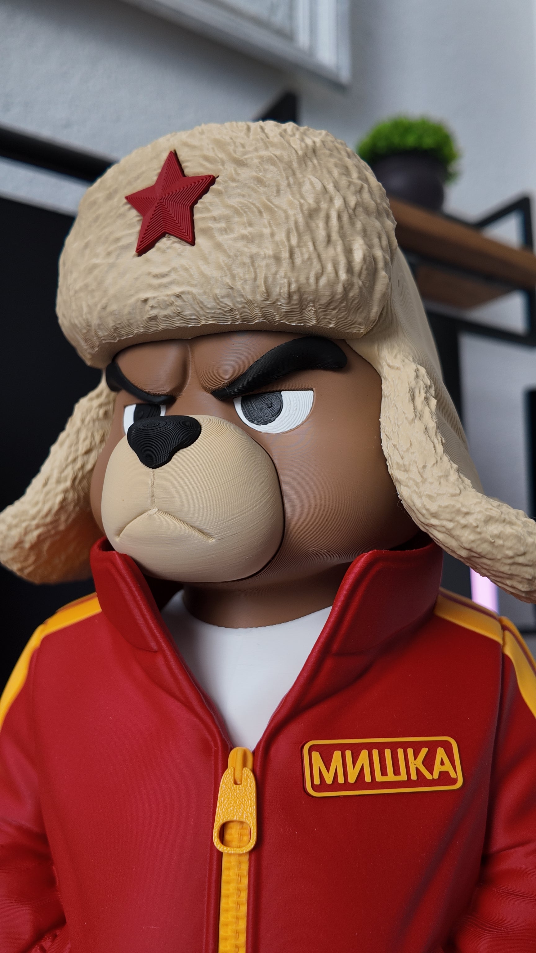 Angry Bear Figurine, Russian Bear Statue