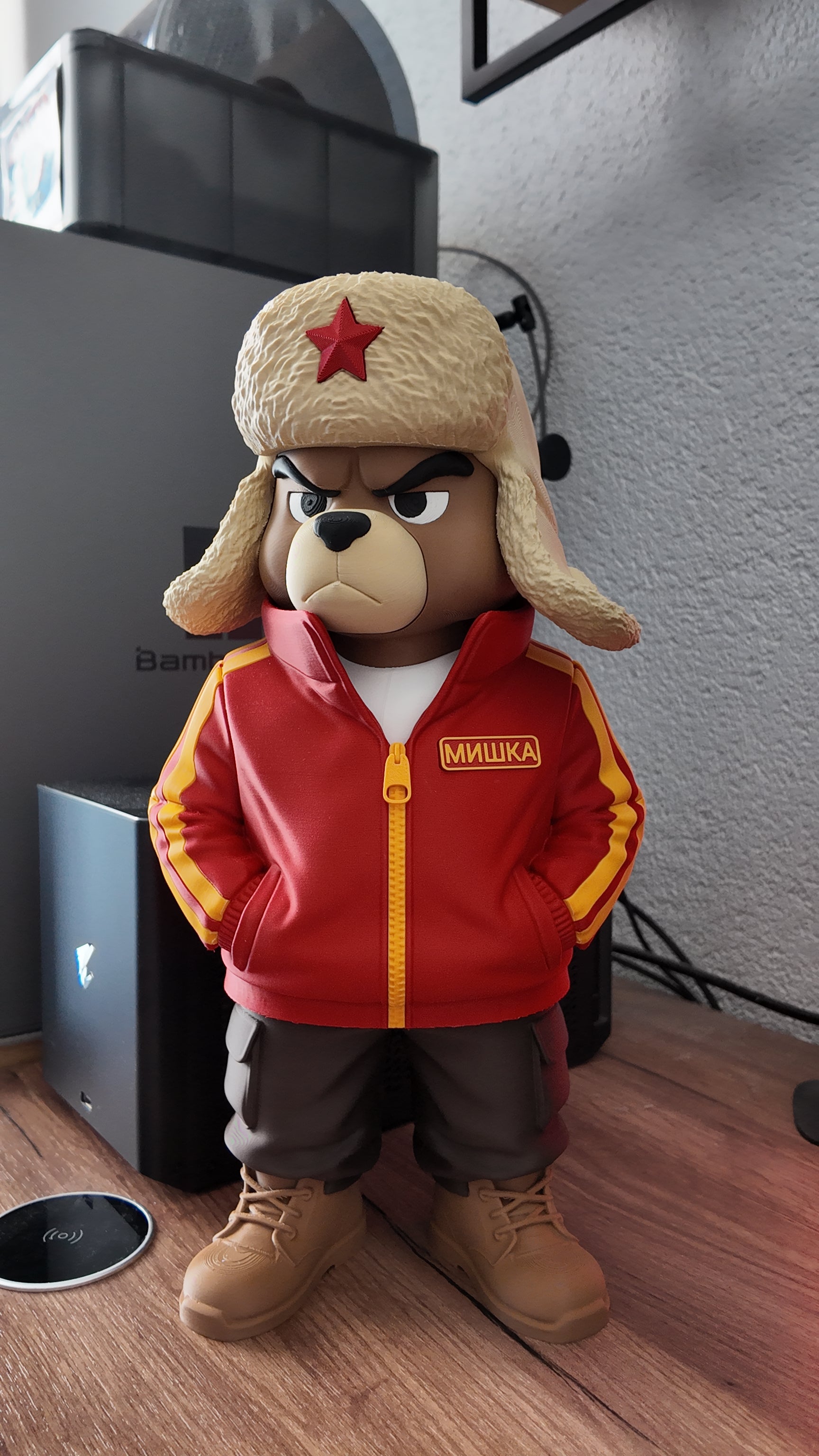 Angry Bear Figurine, Russian Bear Statue