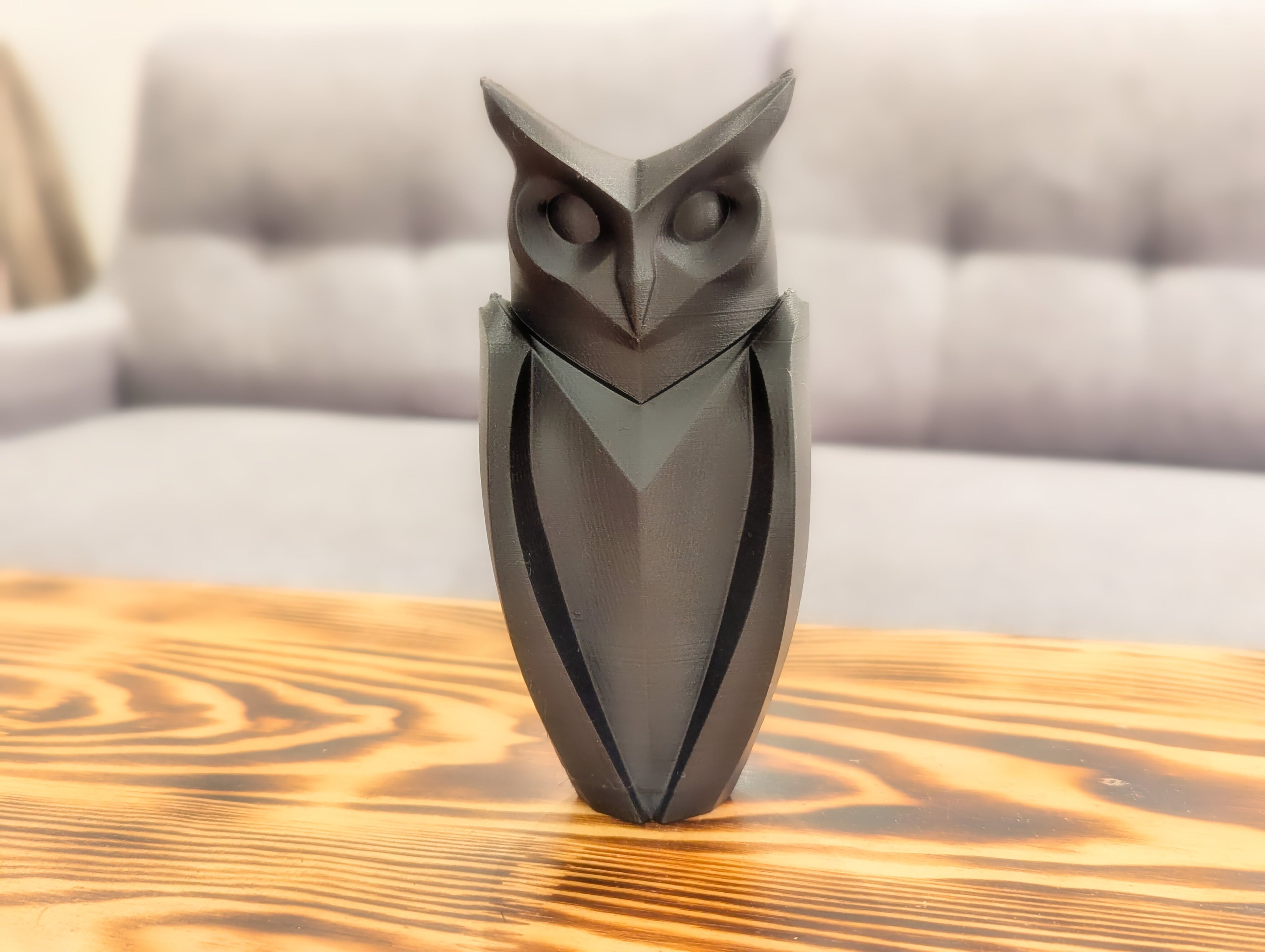 Minimalist Owl Sculpture