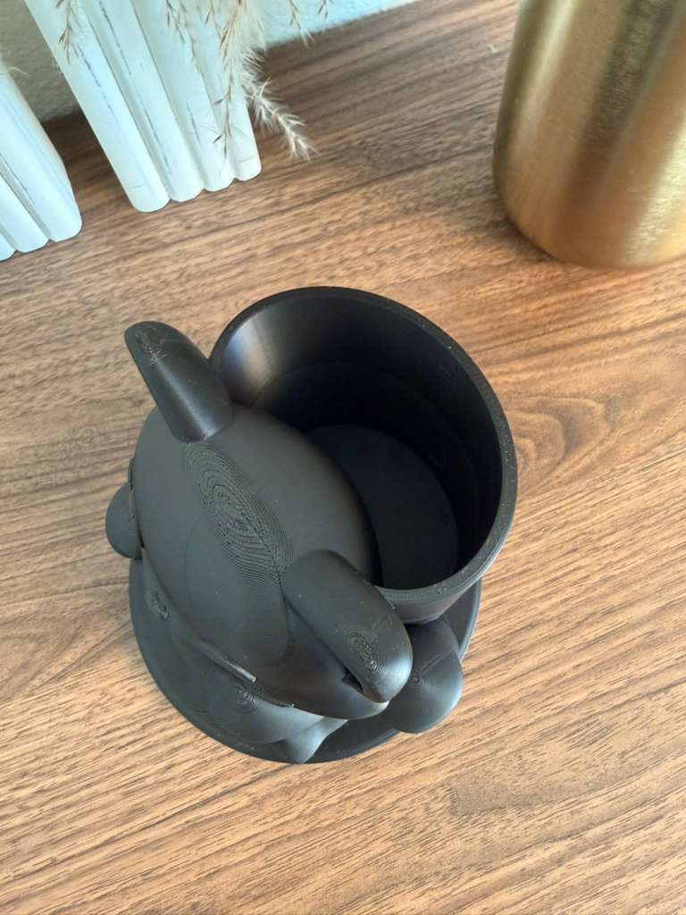 Cat Heart Pencil Holder