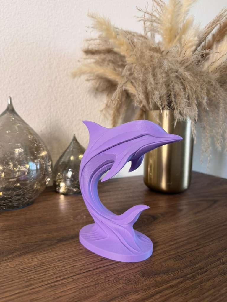 Abstract Dolphin Statue