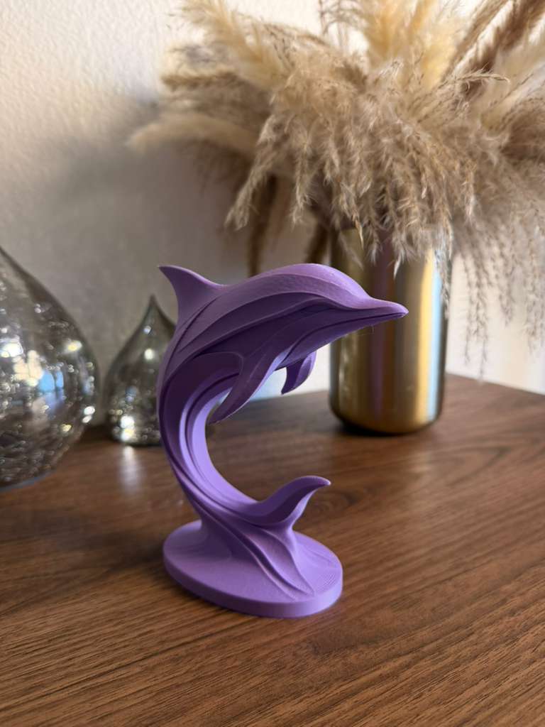 Abstract Dolphin Statue