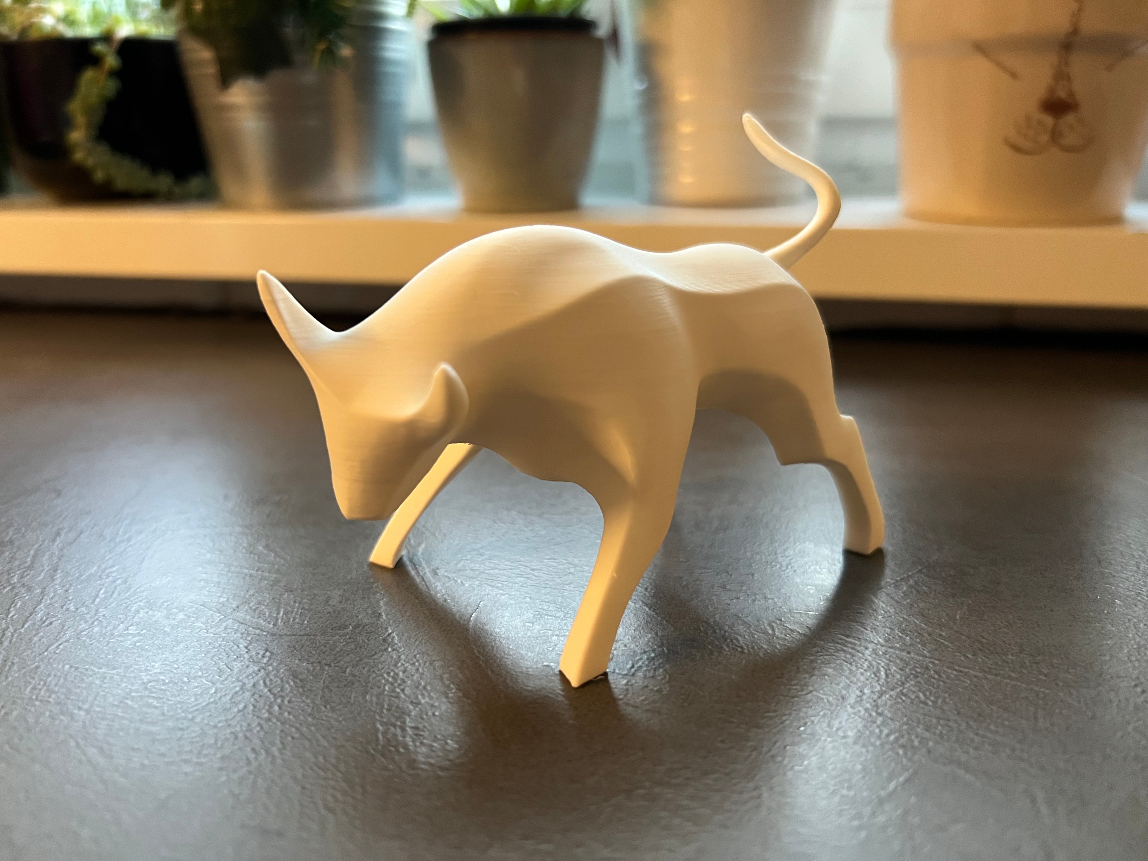 Modern Bull Sculpture