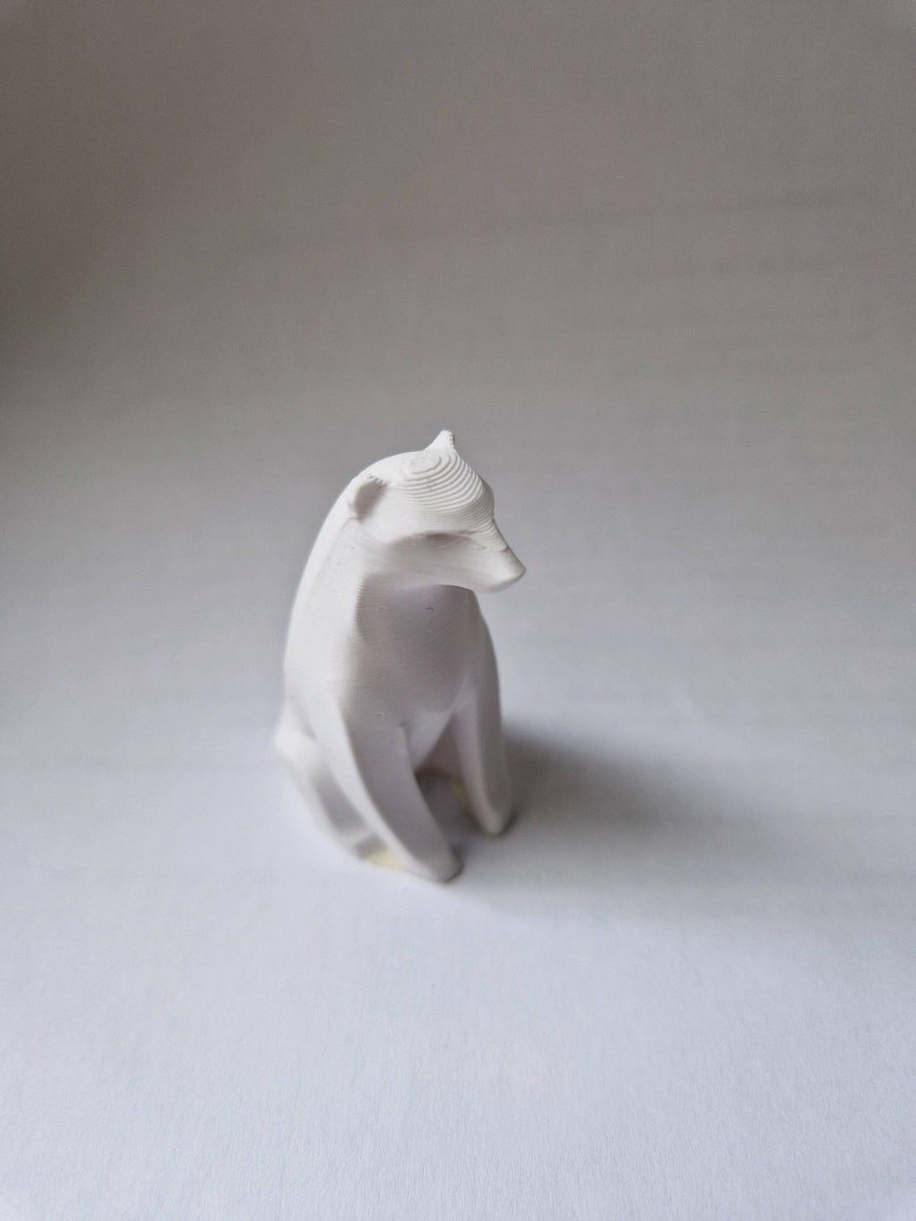 Minimalist Polar Bear Sculpture