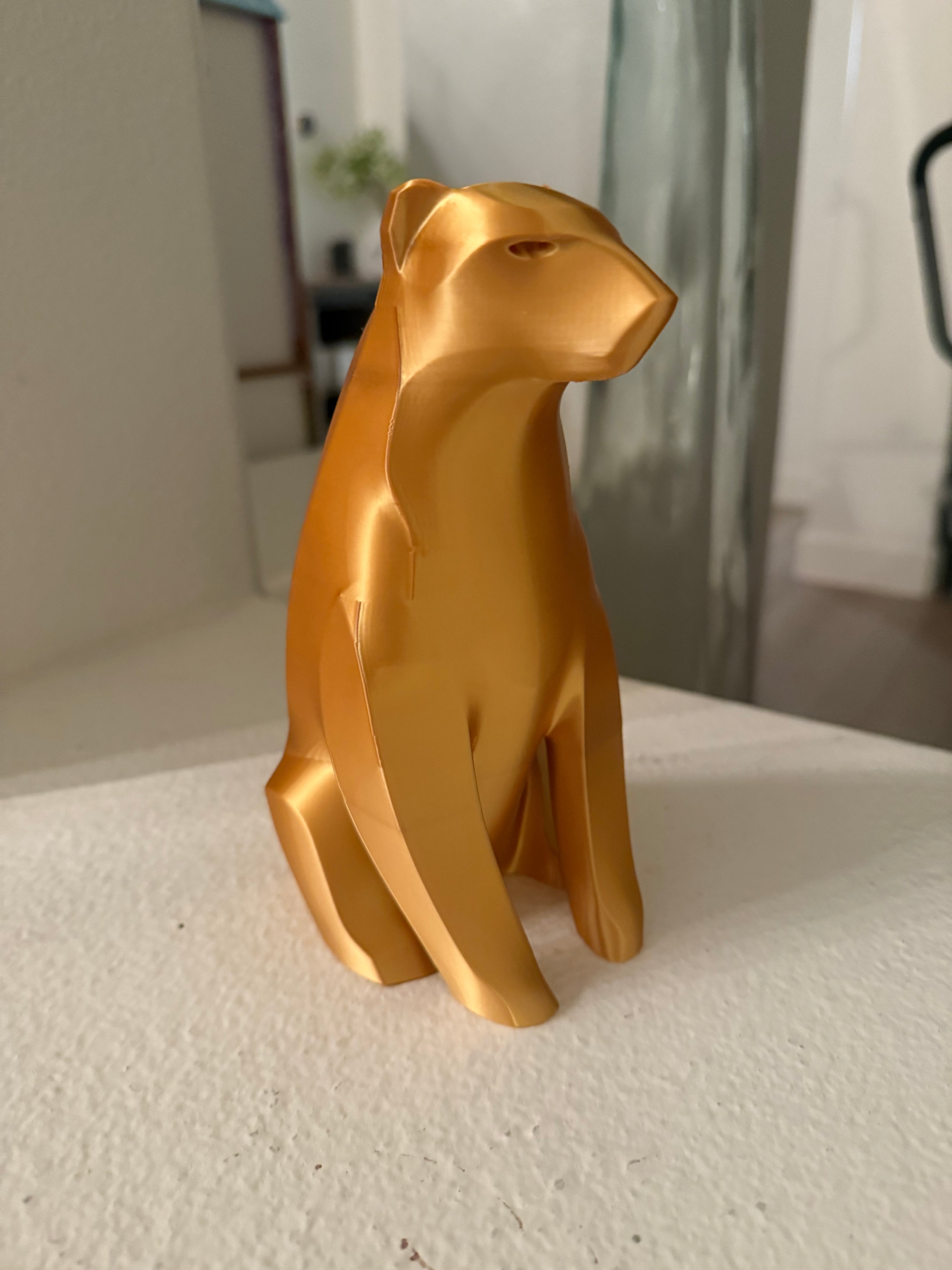 Minimalist Polar Bear Sculpture