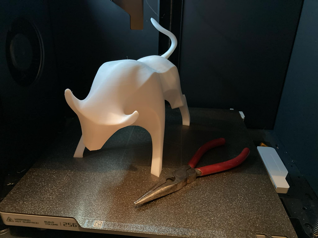Modern Bull Sculpture