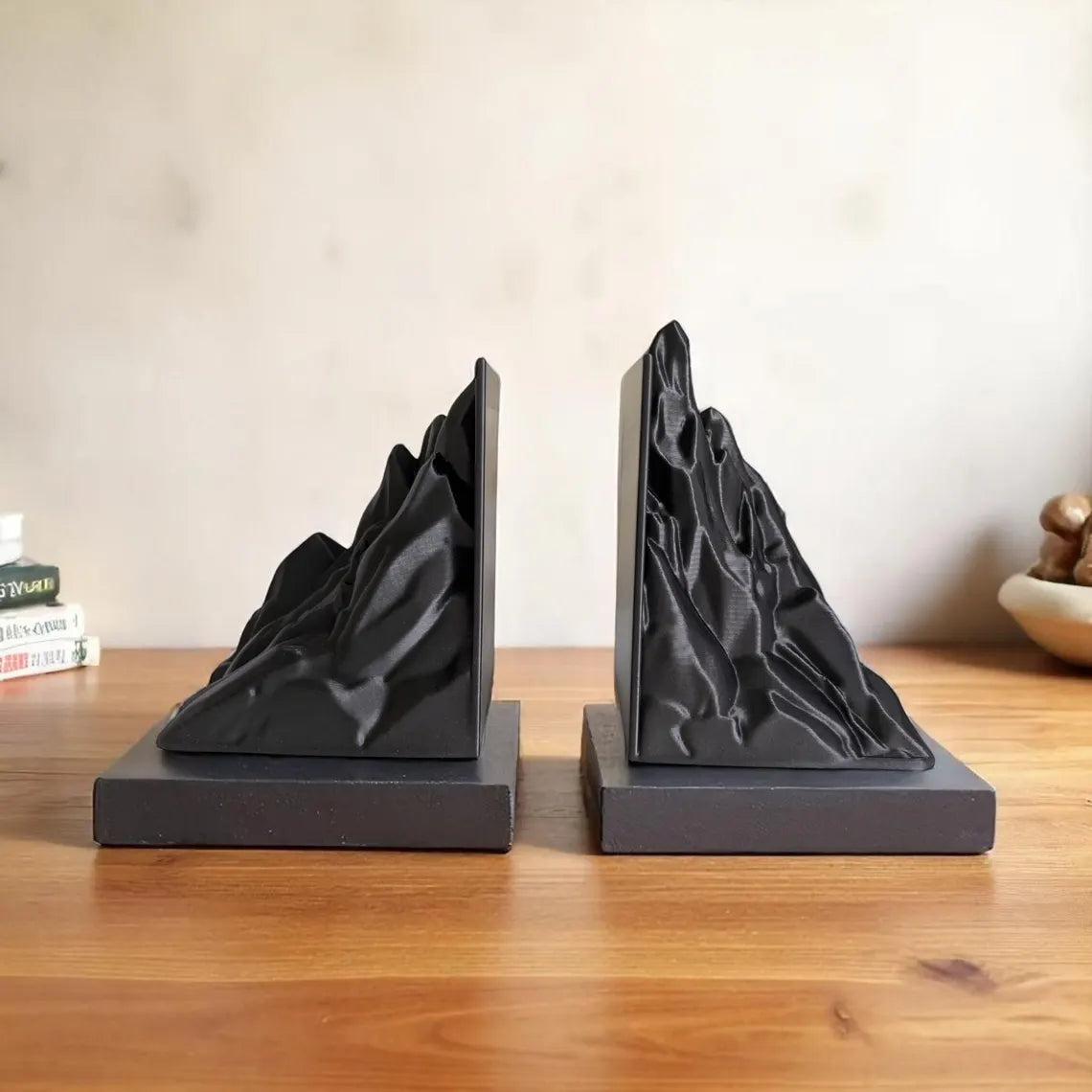 Minimalist Mountain Bookends
