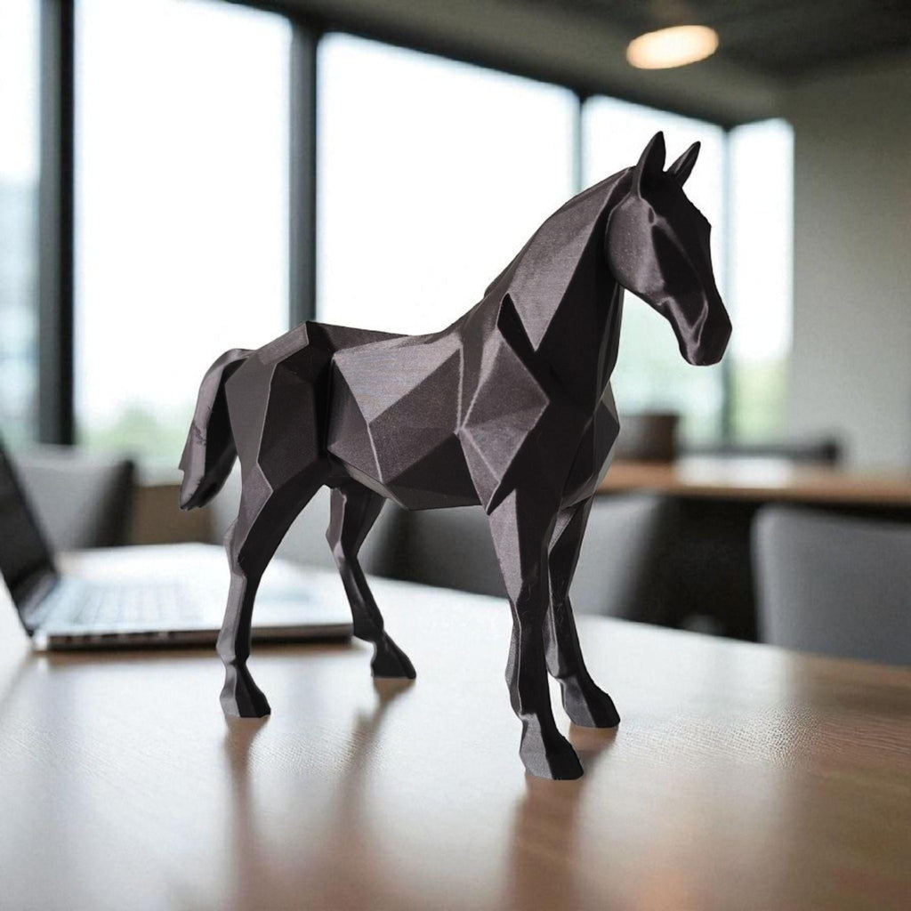 Geometric Horse Statue