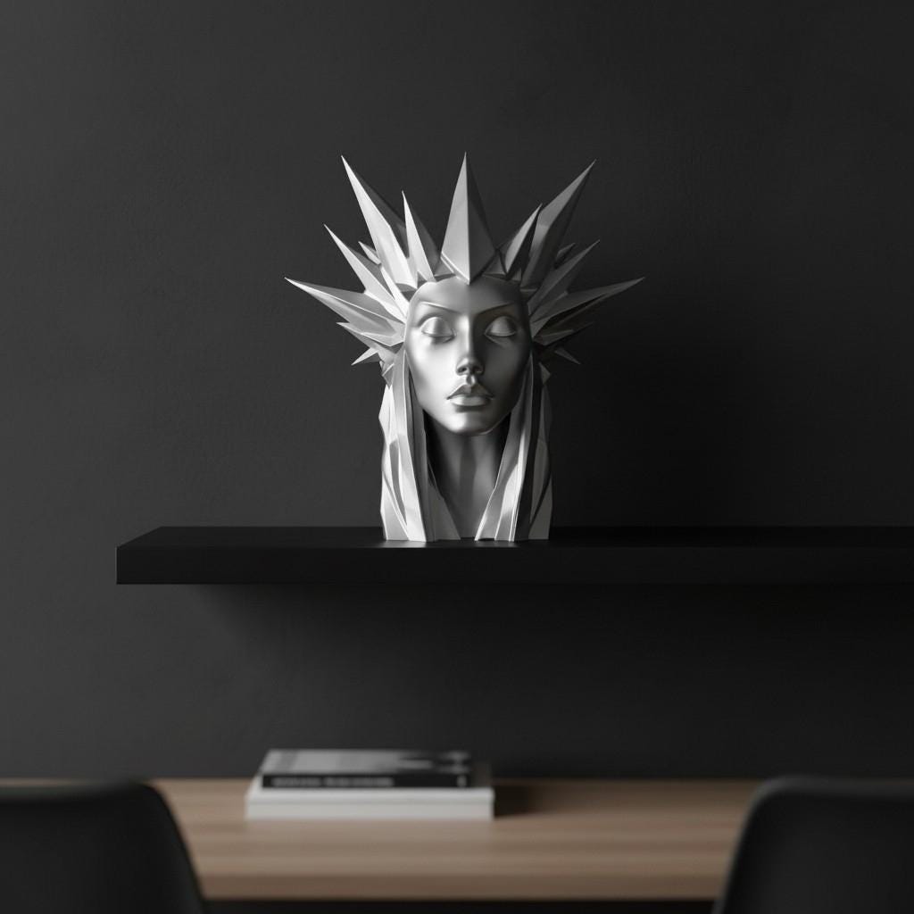 Ice Queen Bust Sculpture