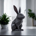Low Poly Rabbit Sculpture