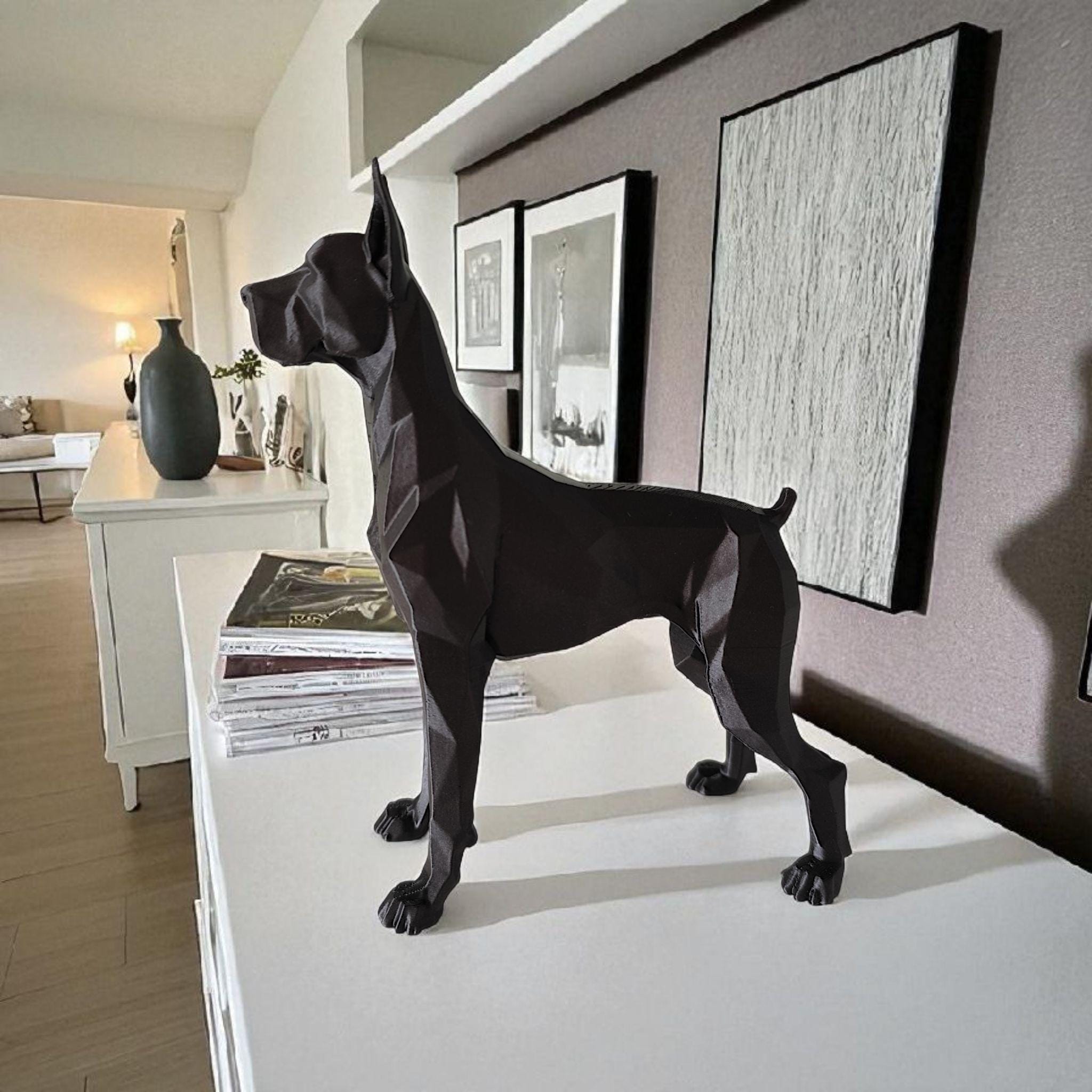 Low Poly Dane Sculpture