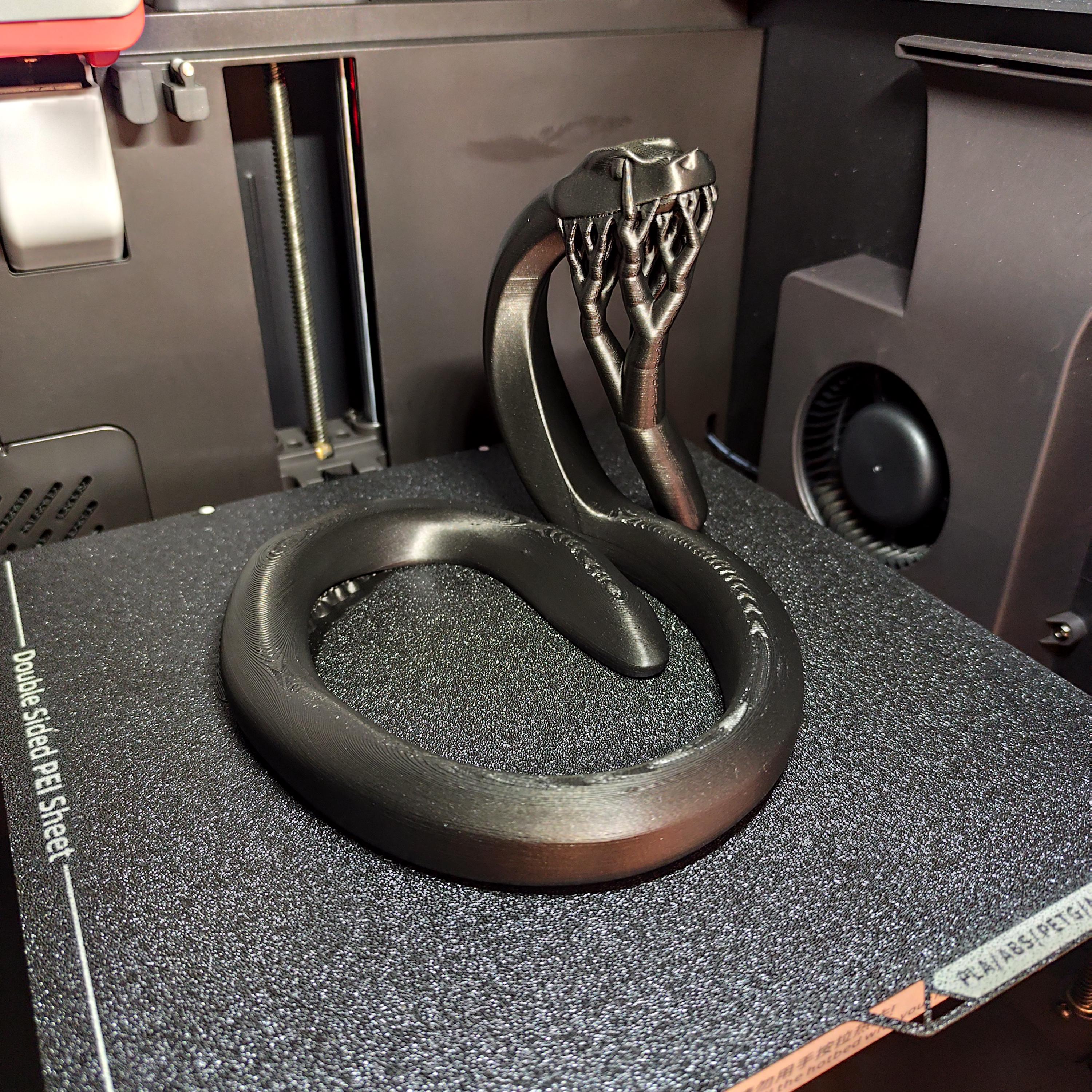 3D Printed Snake Sculpture
