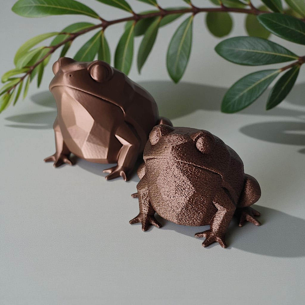 Low Poly Frog Sculpture