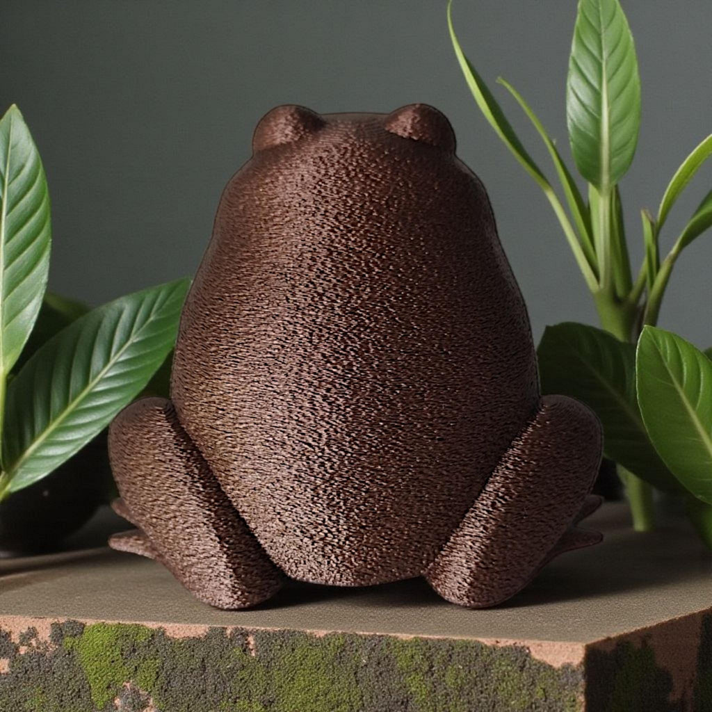 Low Poly Frog Sculpture