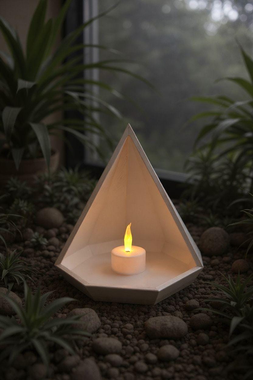 Geometric Pyramid Tray