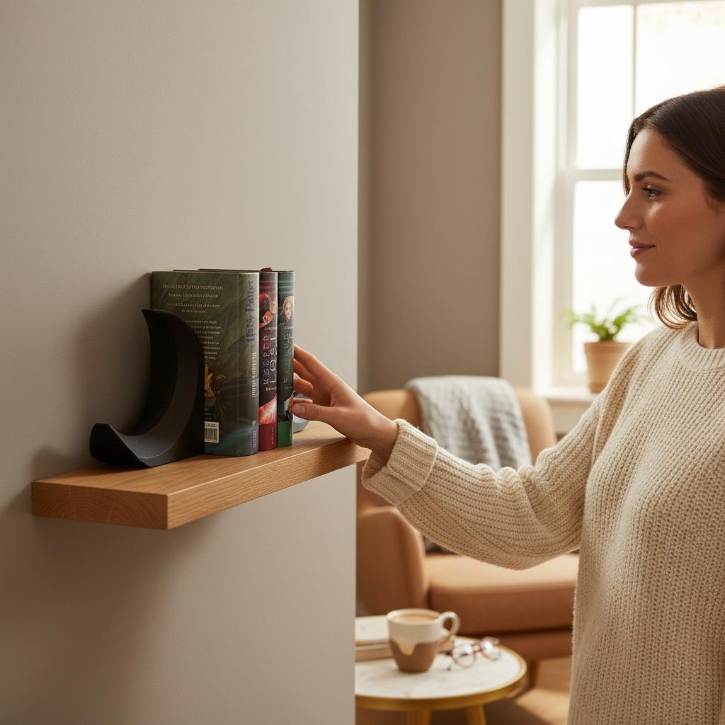 Crescent Moon Bookends