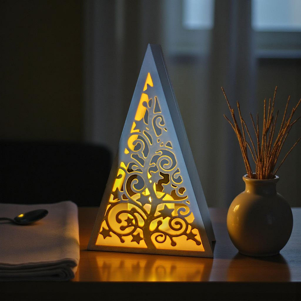 Pyramid Christmas Tree Lantern