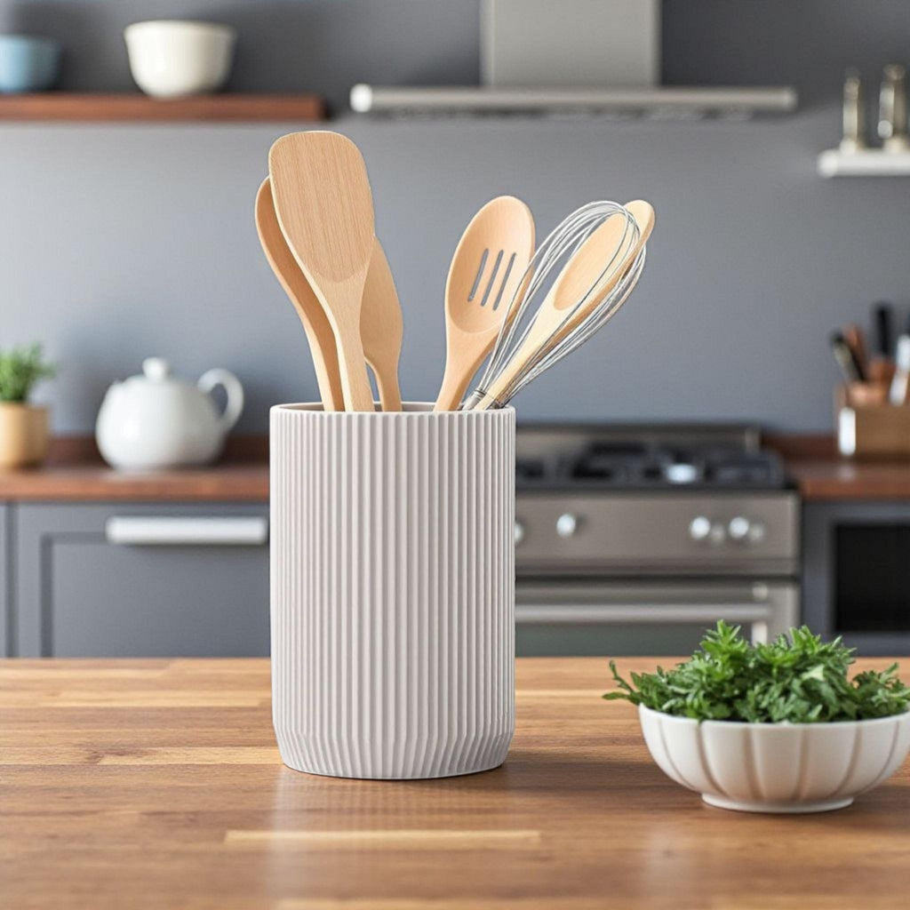 Ribbed Utensil Holder