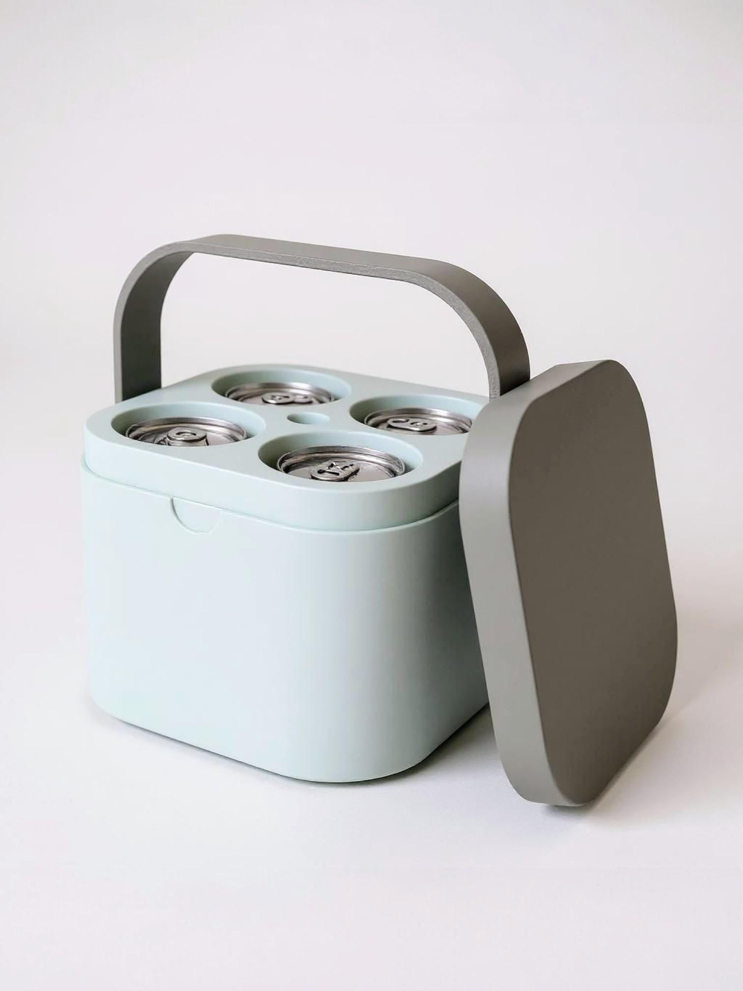 Portable 4-Can Cooler Carrier
