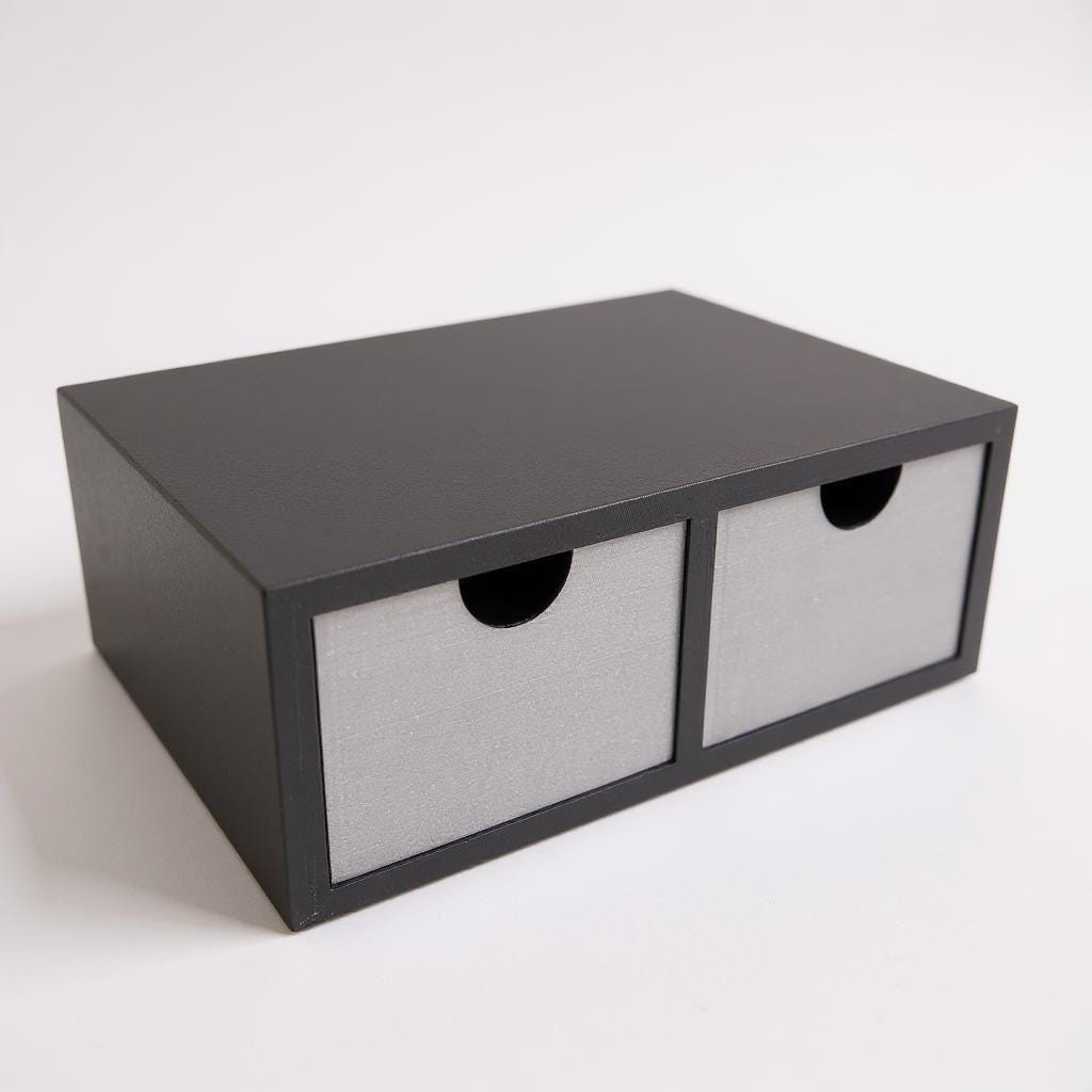 Minimalist Monitor Riser with Drawers