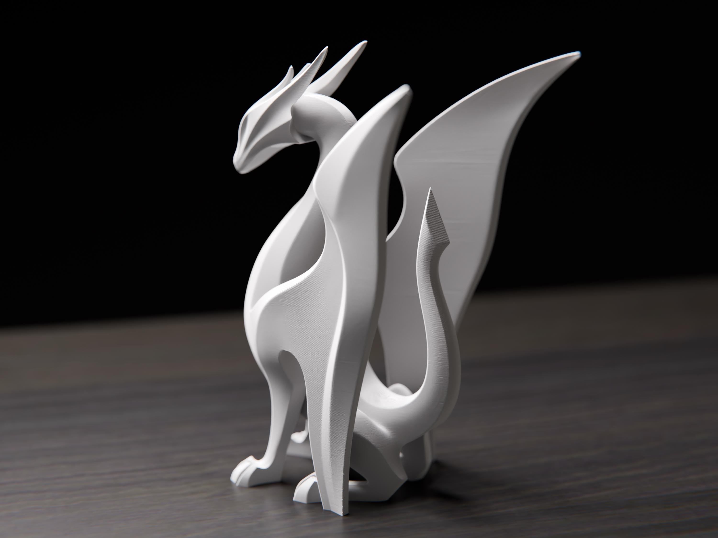 Minimalist Dragon Sculpture