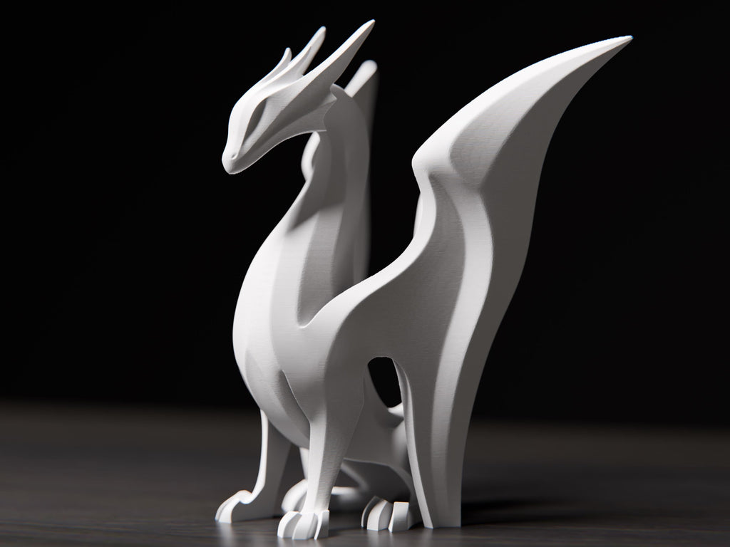Minimalist Dragon Sculpture