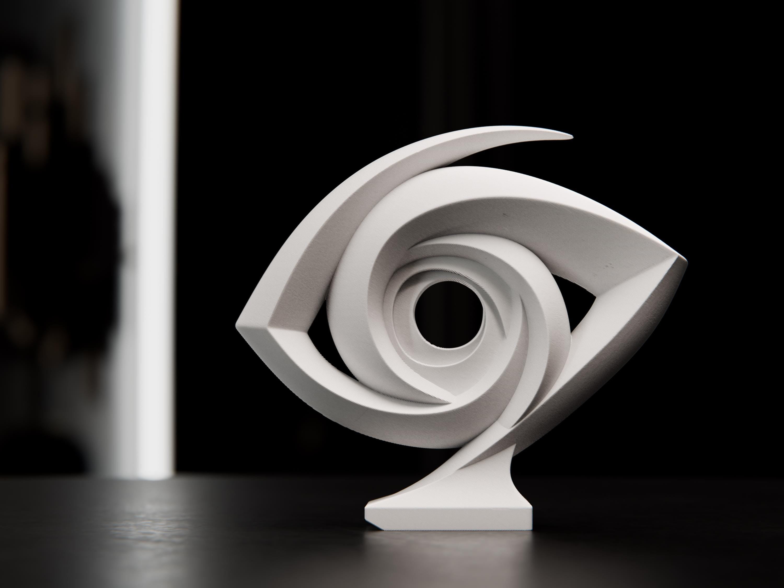 Vortex Eye Sculpture