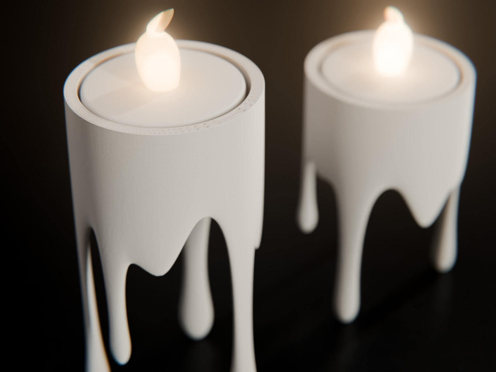Floating Wax LED Tealight Holder
