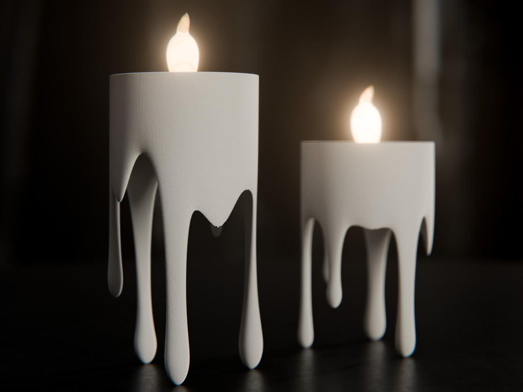 Floating Wax LED Tealight Holder
