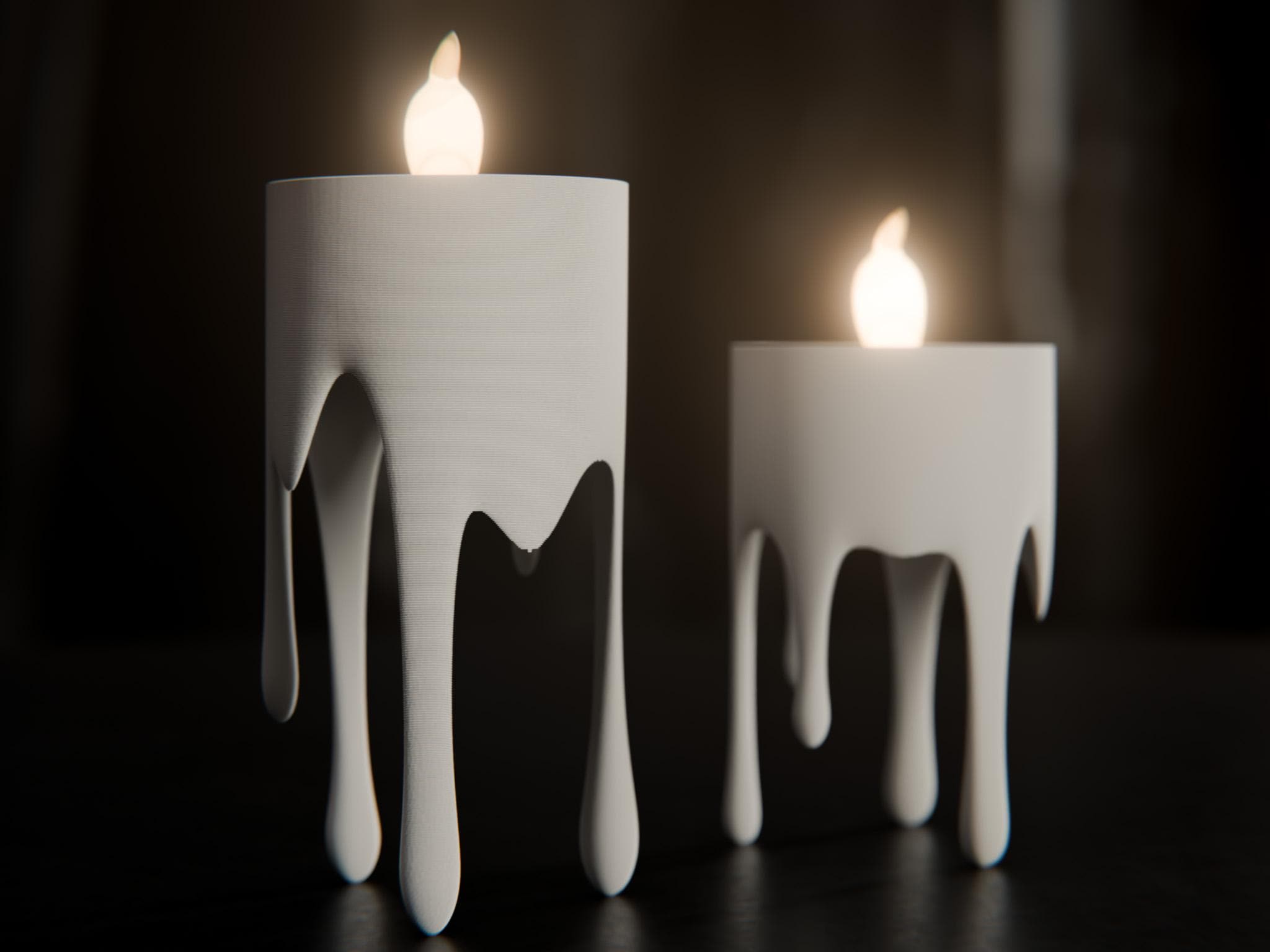 Floating Wax LED Tealight Holder