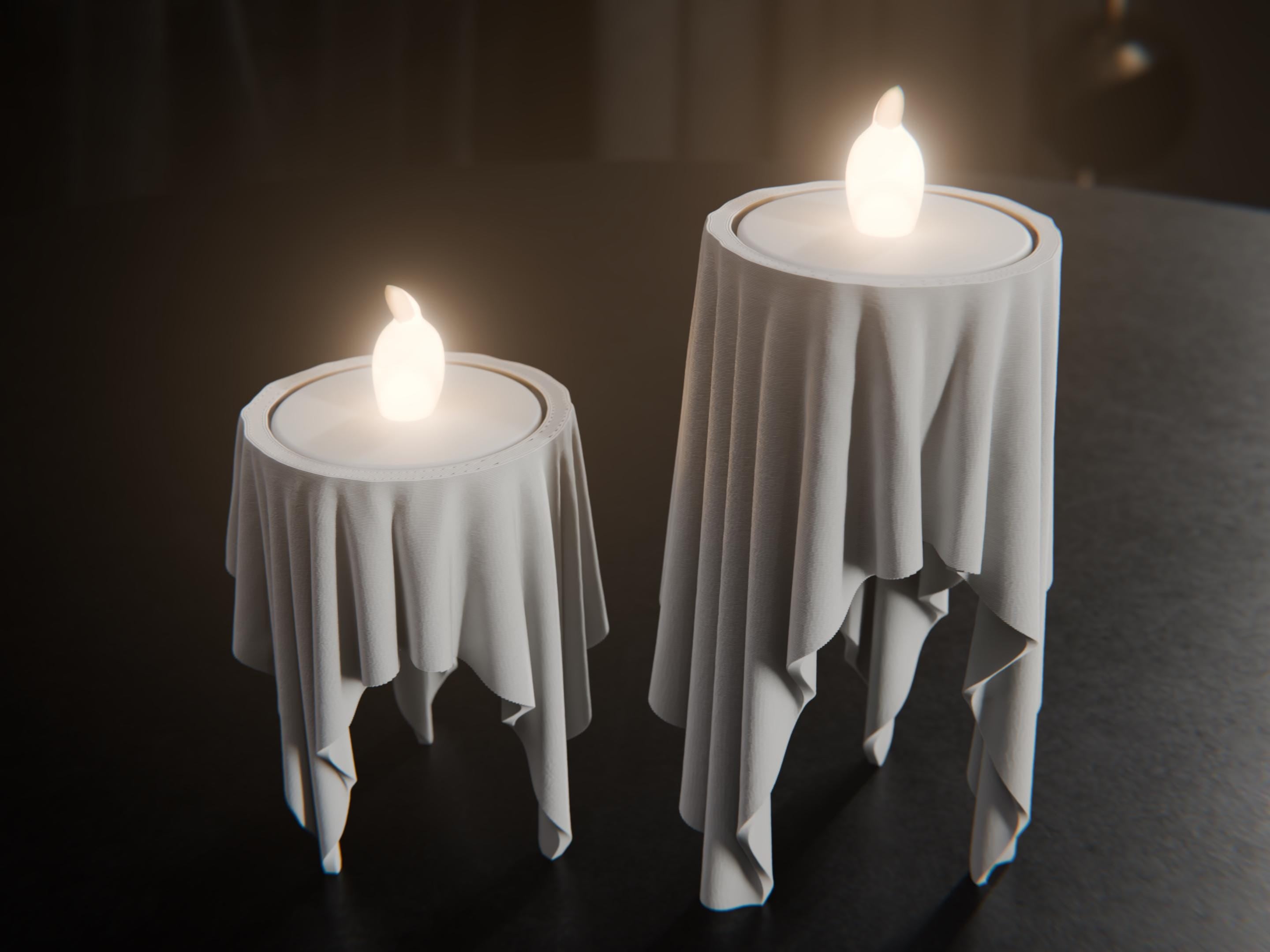 Floating Cloth LED Tealight Holder
