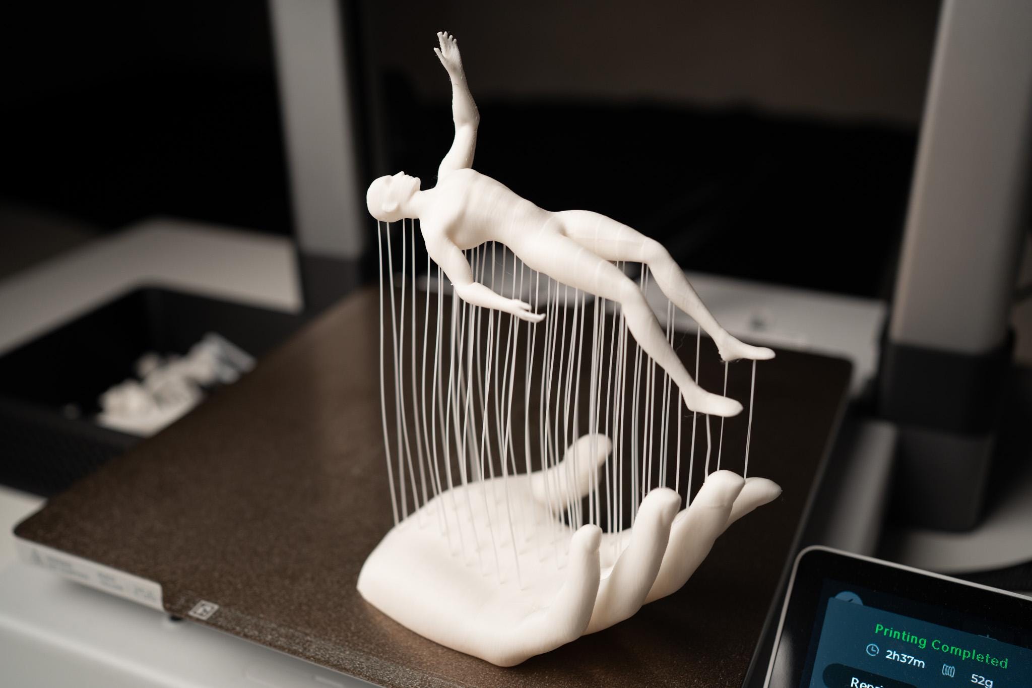 3D Printed String Art Sculpture