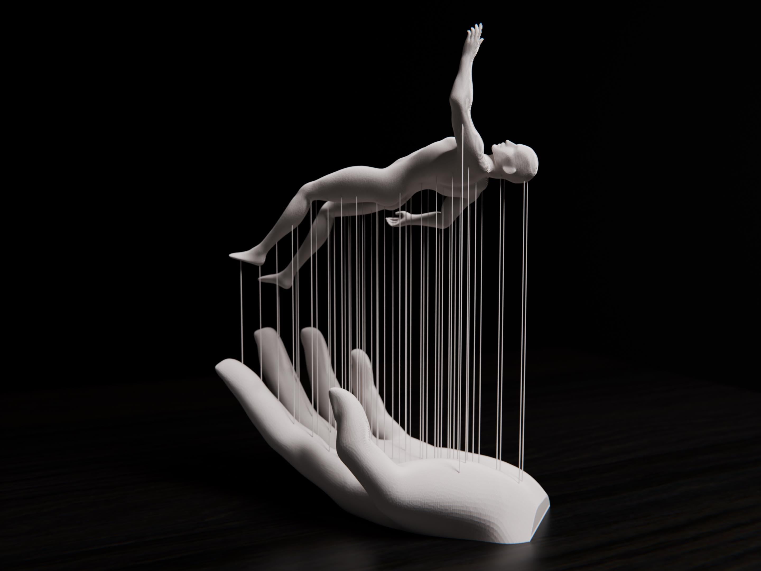 3D Printed String Art Sculpture