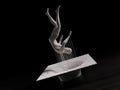 Falling Man String Art Sculpture