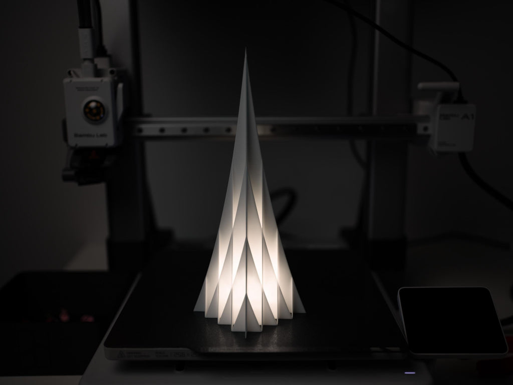 Geometric Christmas Tree Lantern