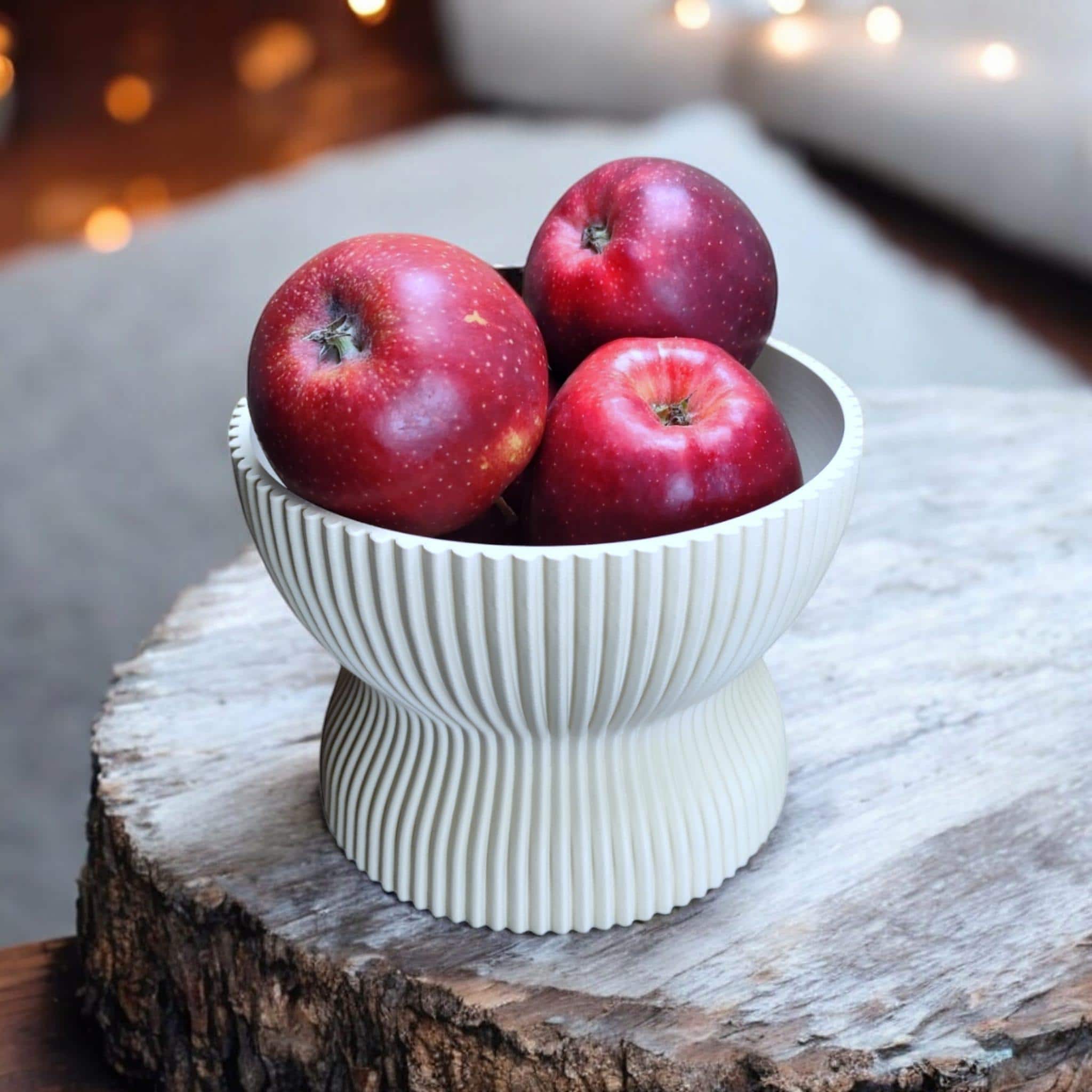 Ribbed Double Bowl
