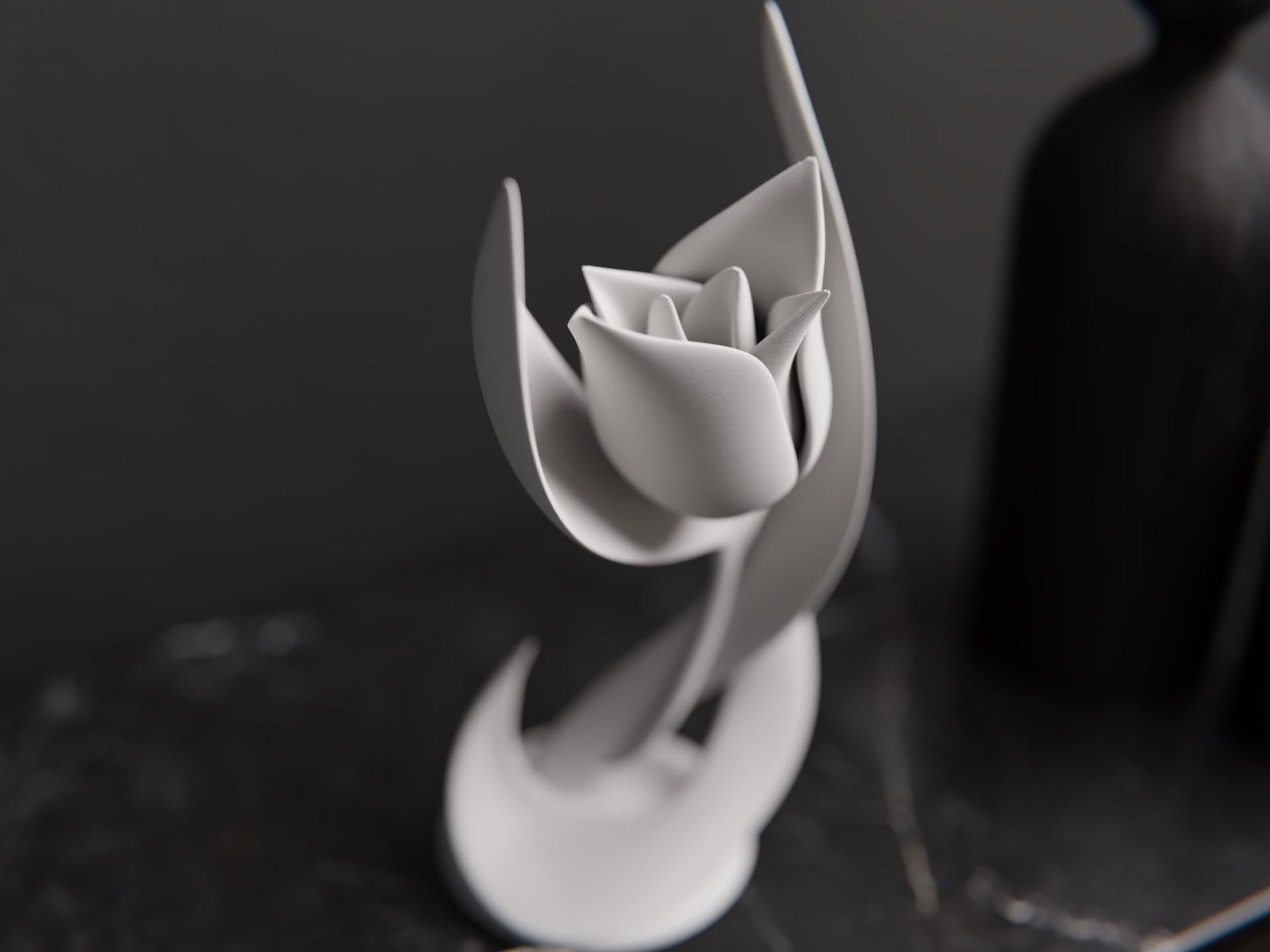 Modern Tulip Sculpture