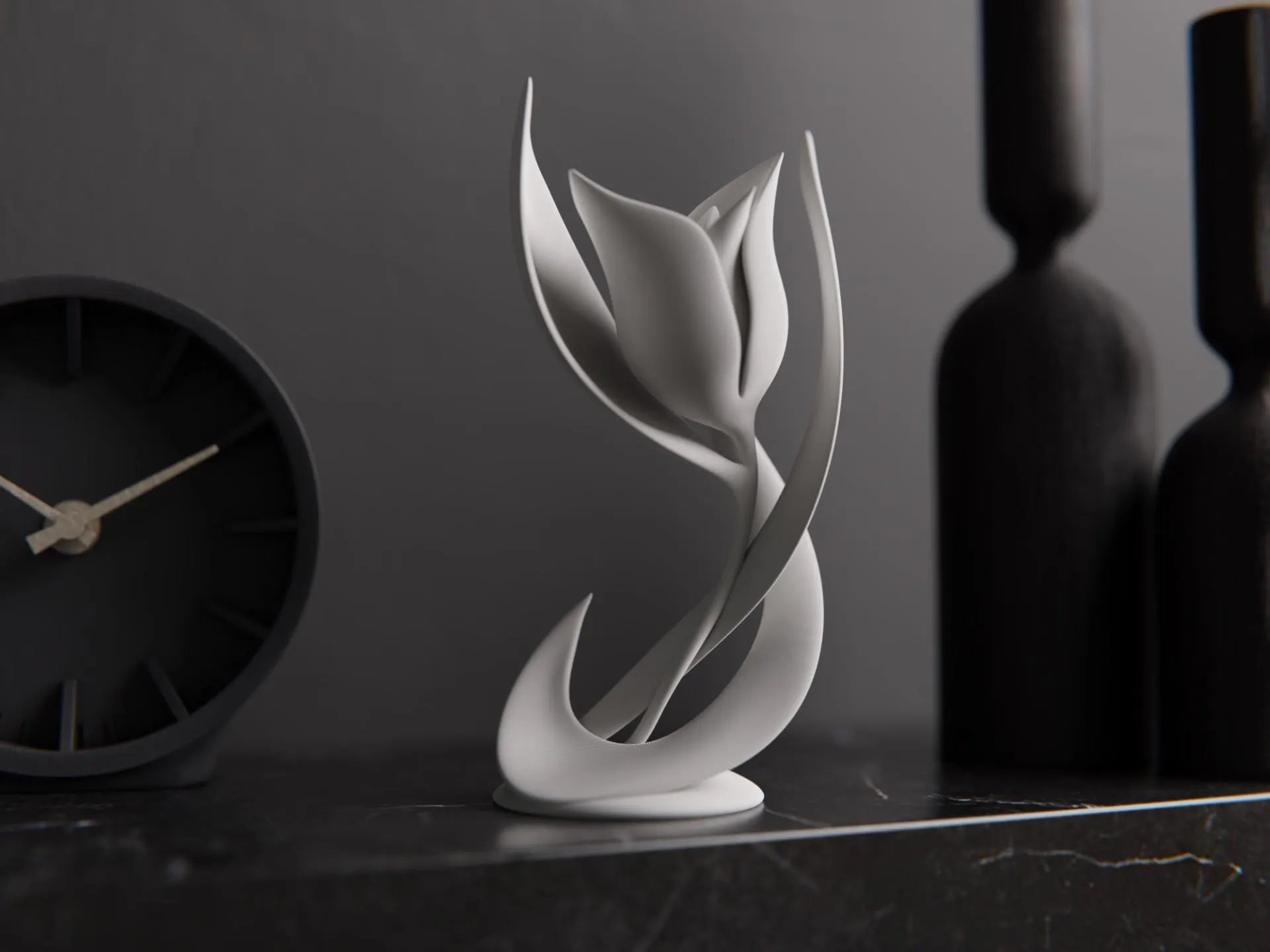 Modern Tulip Sculpture