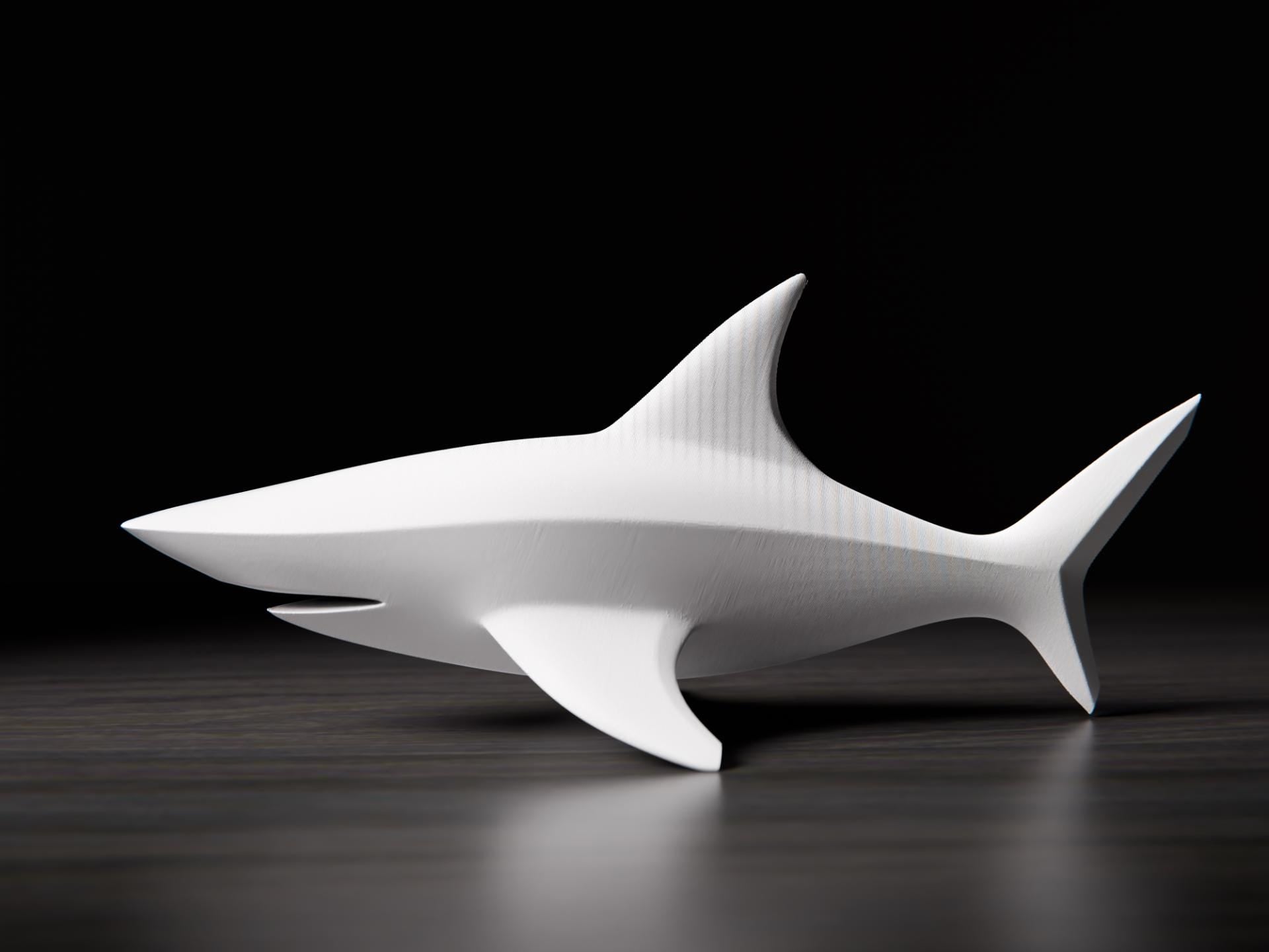 Modern Shark Sculpture